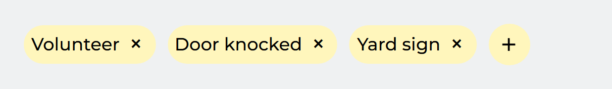 Removing a tag from a profile