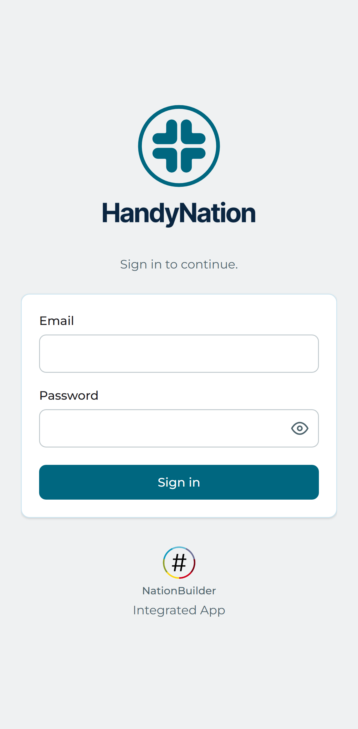 Signing in with an email address and password