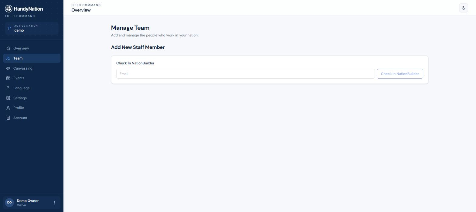 Looking a staff member up by email address