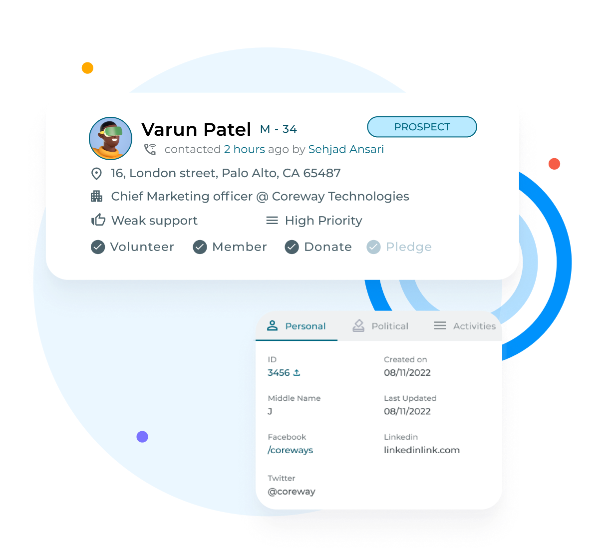 Your voter CRM, in your pocket